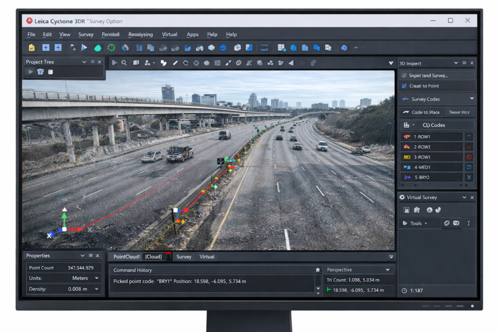 Leica Cyclone 3DR Survey Option