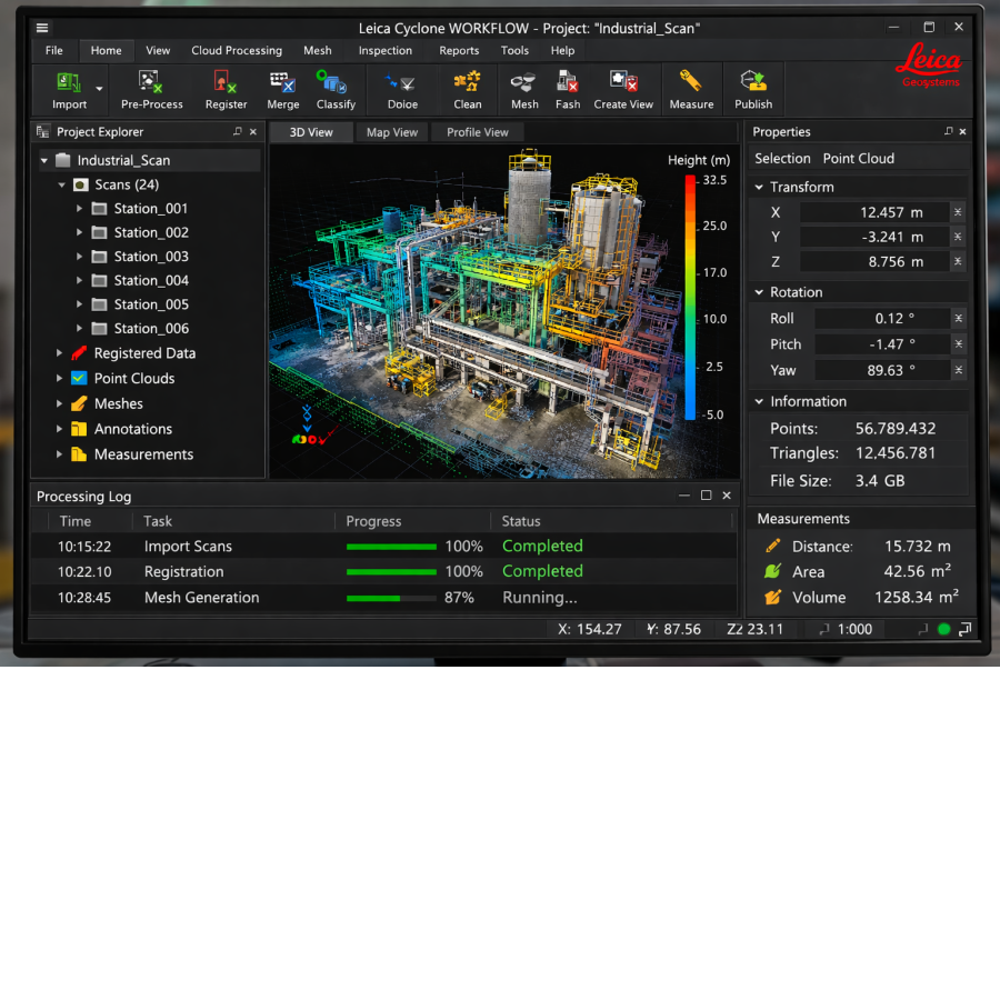 Leica Cyclone WORKFLOW (PERMANENT)