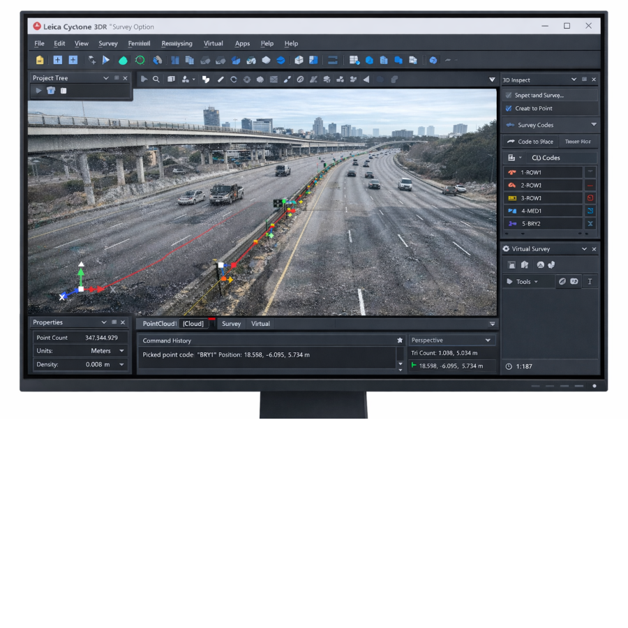 Leica Cyclone 3DR Survey Option